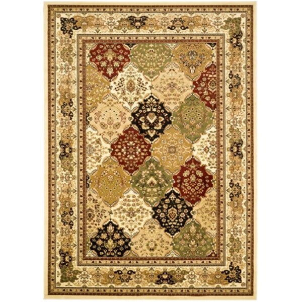 Safavieh Lyndhurst 7.75 ft. x 10.75 ft. Machine Made Large Rectangle Rug - Multi-Ivory LNH221A-8 - main